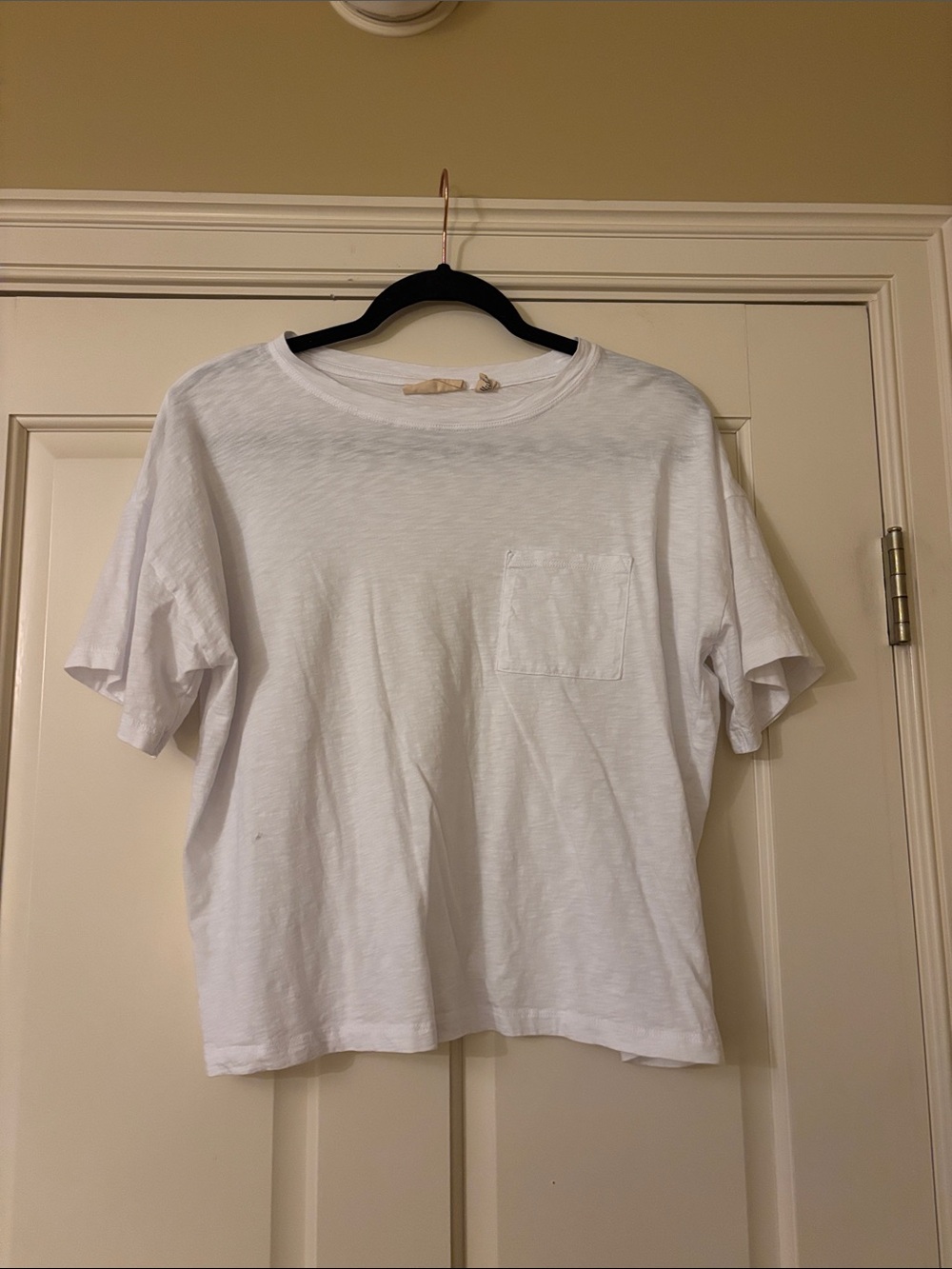 Classic Men's White Pocket T-Shirt